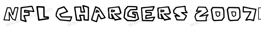 NFL Chargers 2007字体转换